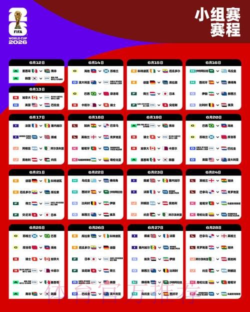 2026世界杯赛程今日全程直播免费观看